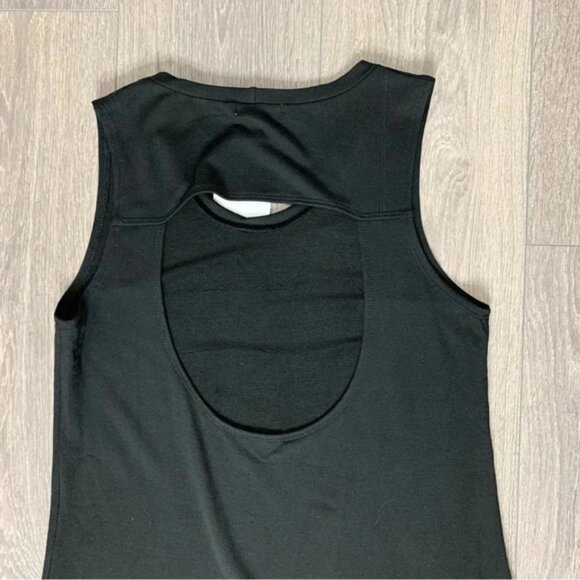 LNA Cardiff Dress Cut out High Low Hem T-Shirt Asymmetrical hem Black Size XS - Picture 9 of 16